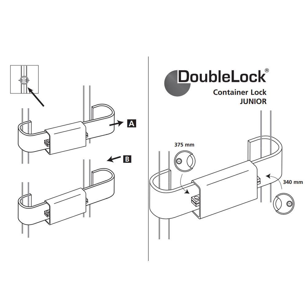 DoubleLock Container Lock Junior