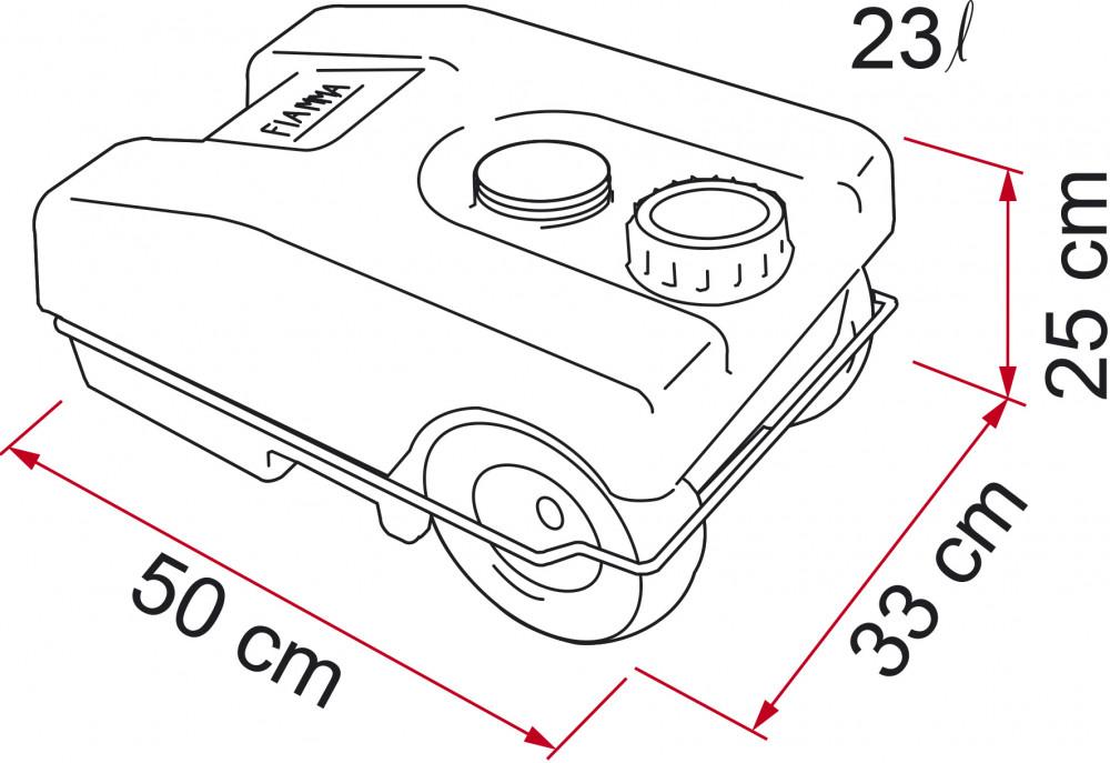 Fiamma Vuilwatertank 23L