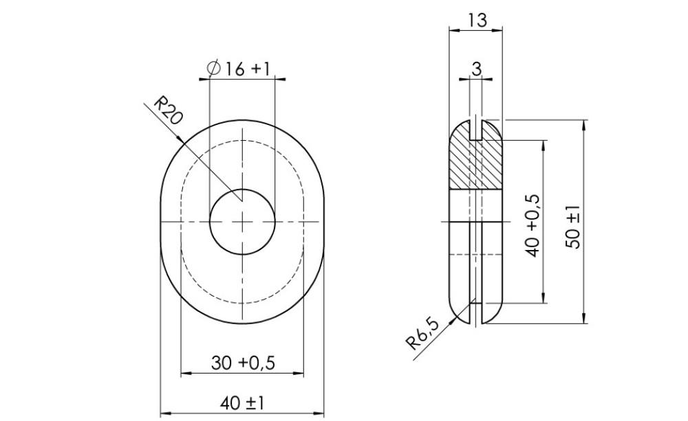 AL-KO Reservewielhouder EH1 Rubber Ovaal >2013