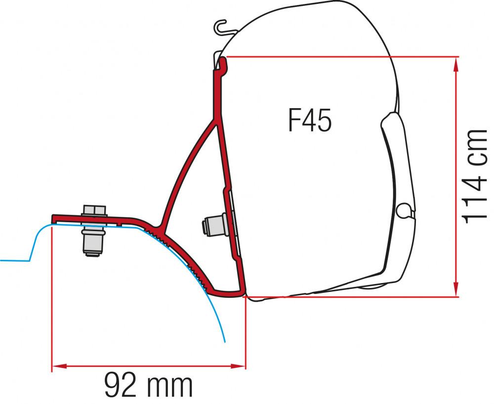 Fiamma Trafic/Vivaro/Talento/NV300 Kit H1-L1/L2 >2014 F45