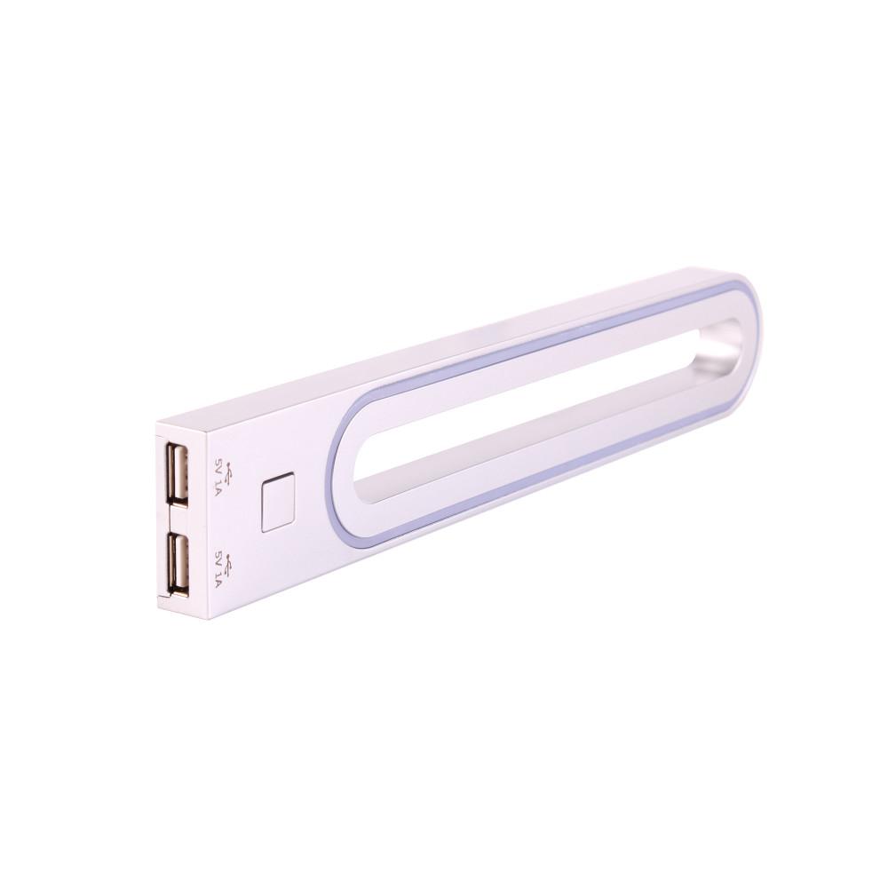 Wandlamp LED 12V/3W Zilver incl. 1x USB